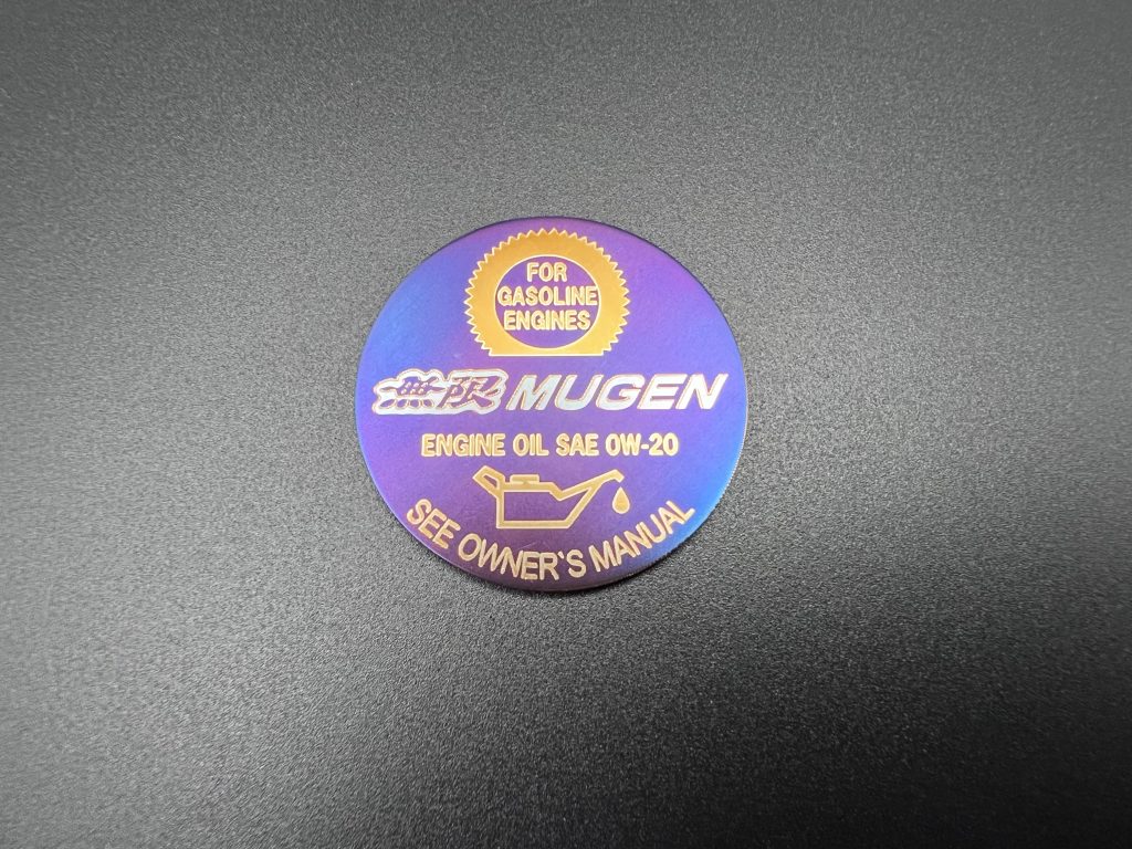 Titanium Mugen Replica Medallion Purple/Gold/Blue