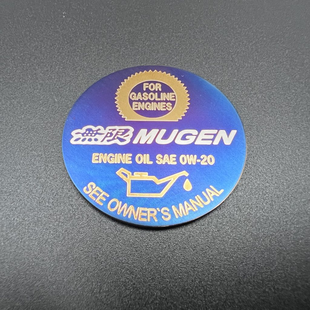 Titanium Mugen Replica Medallion Deep Blue/Gold/Silver