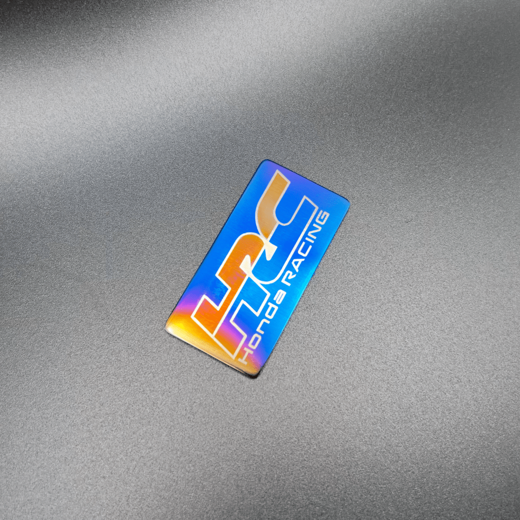 HRC Honda Racing Titanium Badge